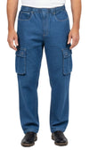 Men's Pull On Lightweight Jeans With Cargo Pockets