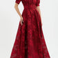 Elegant French Vintage Style Fitted Long Dress