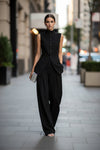 Women's Solid Color Sleeveless Top Long Pants Set