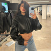 Women's Zipper Faux Leather Casual Fashion Jacket