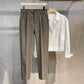 Men's Woolen Thickened Slim Straight Leg Trousers