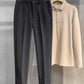 Men's Woolen Thickened Slim Straight Leg Trousers