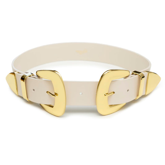 Women's Double Buckle Western Style Waist Belt