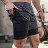 Men's Camo 2 In 1 Quick Dry Running Shorts