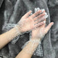 Elegant Black Women's Stretchy Summer Gloves One Pair