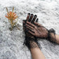 Elegant Black Women's Stretchy Summer Gloves One Pair