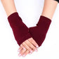 Women's Long Knitted Fingerless Half Finger Winter Gloves