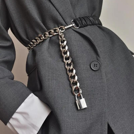 Women's Adjustable Metal Chain Link Fashion Belt