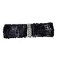 Women's Wide Fabric Stretch Belt Silver Metal Buckle