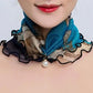 Women's Printed Satin Silk Scarf Neck Bandana