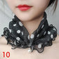 Women's Printed Satin Silk Scarf Neck Bandana