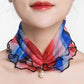 Women's Printed Satin Silk Scarf Neck Bandana