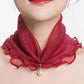 Women's Printed Satin Silk Scarf Neck Bandana