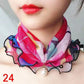 Women's Printed Satin Silk Scarf Neck Bandana