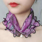 Women's Printed Satin Silk Scarf Neck Bandana