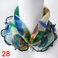 Women's Printed Satin Silk Scarf Neck Bandana