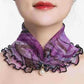 Women's Printed Satin Silk Scarf Neck Bandana