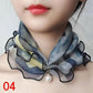 Women's Printed Satin Silk Scarf Neck Bandana