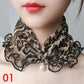 Women's Printed Satin Silk Scarf Neck Bandana