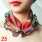 Women's Printed Satin Silk Scarf Neck Bandana