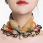 Women's Printed Satin Silk Scarf Neck Bandana