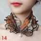 Women's Printed Satin Silk Scarf Neck Bandana