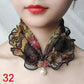 Women's Printed Satin Silk Scarf Neck Bandana