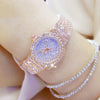 Women Luxury Rosegold Crystal Rhinestone Diamond Watch