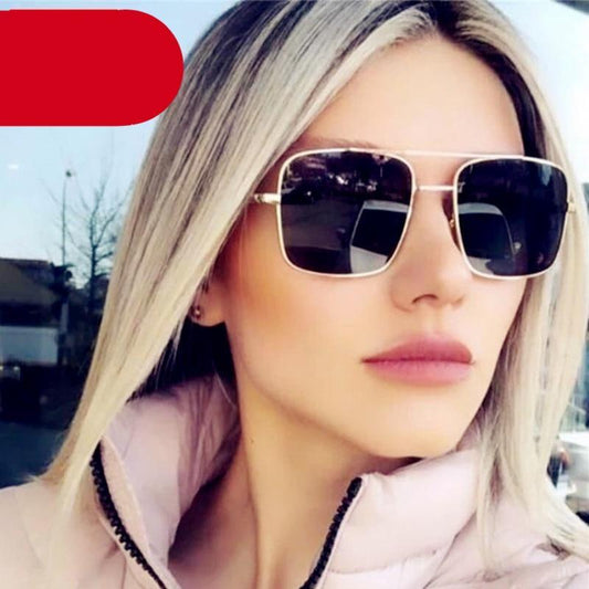 Luxury Square Sunglasses Lightweight UV Protection Women